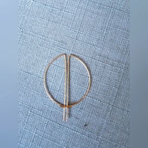 Handmade half circle earrings